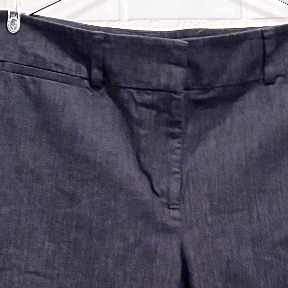 ANNE TAYLOR women blue curvy petite cottagecore capris/size 10P - Picture 6 of 8
